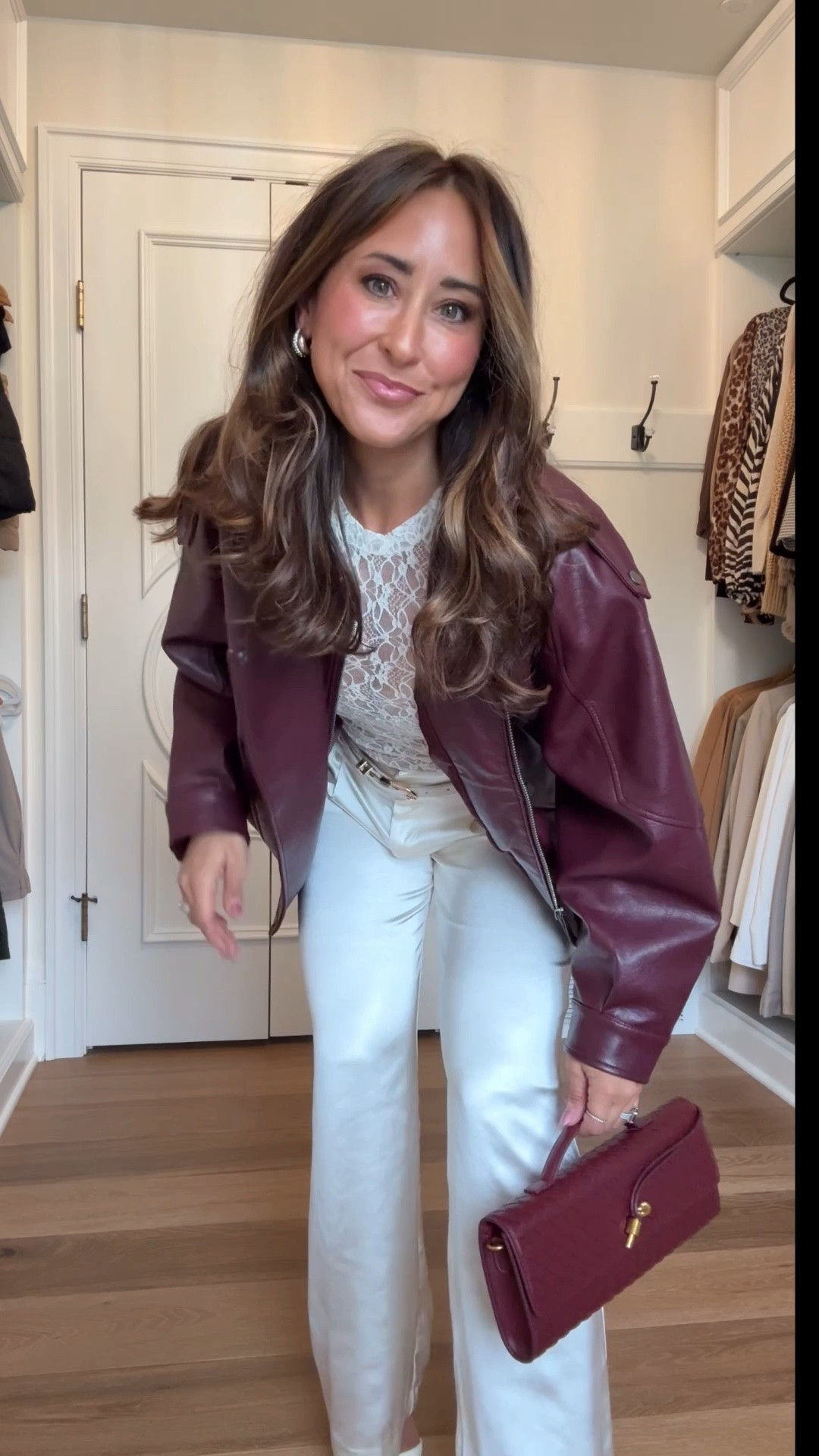 satin for a little luxury, lace for something feminine, leather for edge. probably my favorite combo lately.