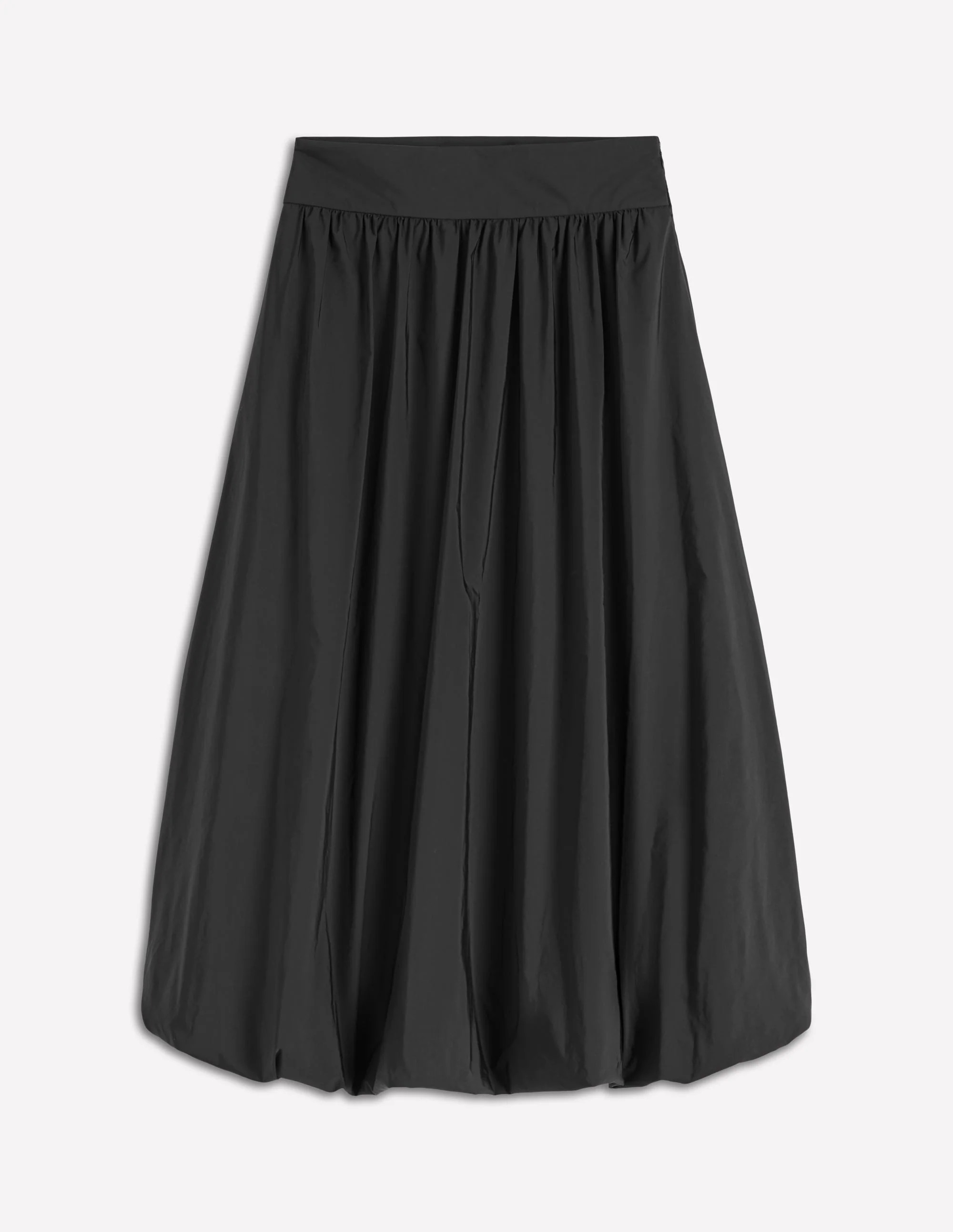 Bubble Hem Midi Skirt-Black | Boden (US)