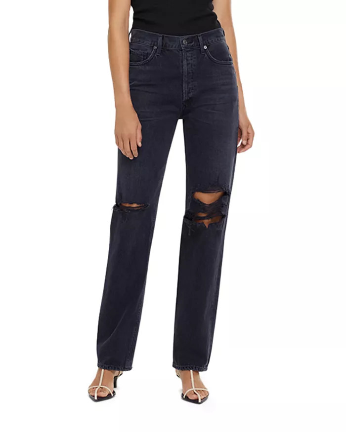 Lana Mid Rise Straight Leg Jeans | Bloomingdale's (US)