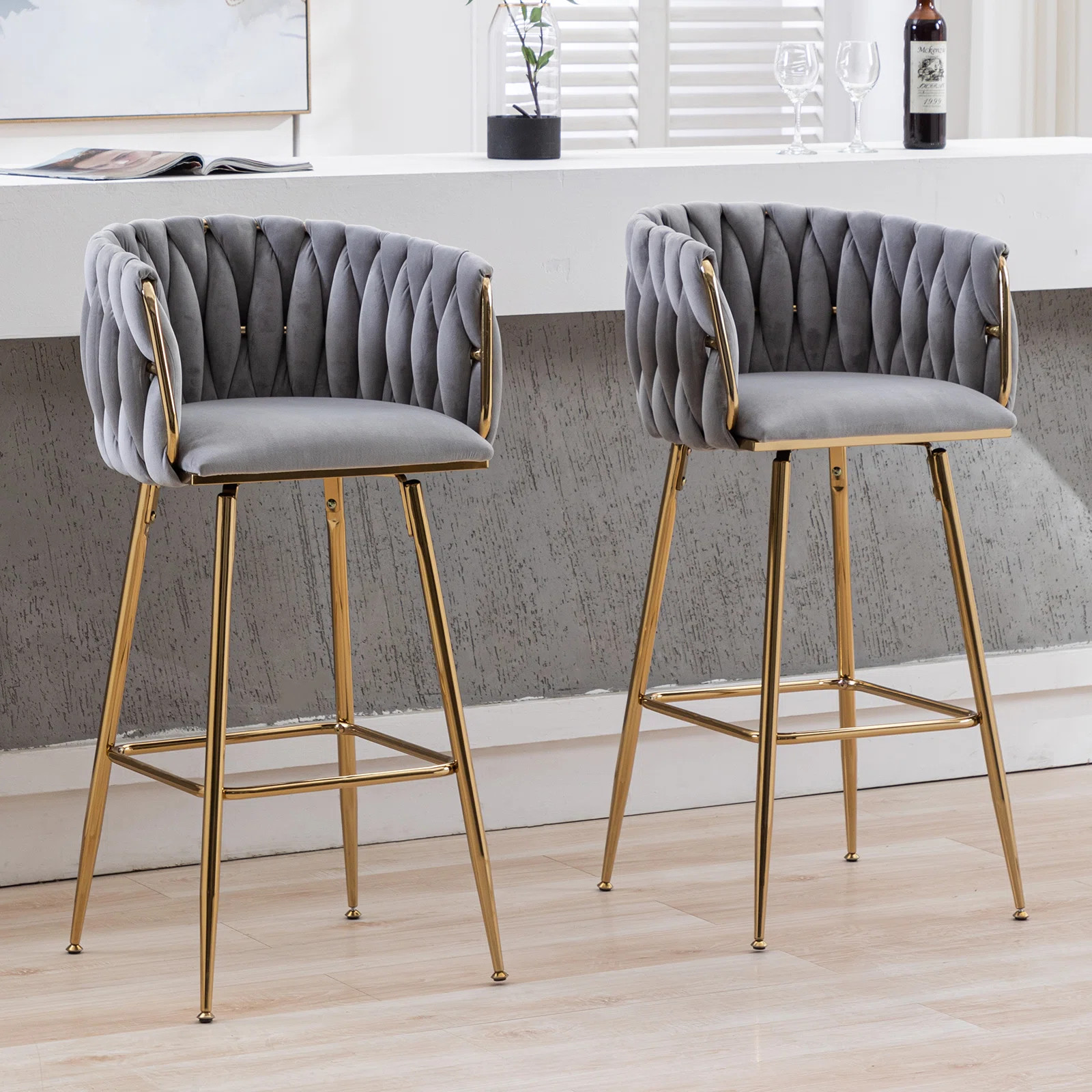 Swivel 28.5'' Stool (Set of 2) | Wayfair North America