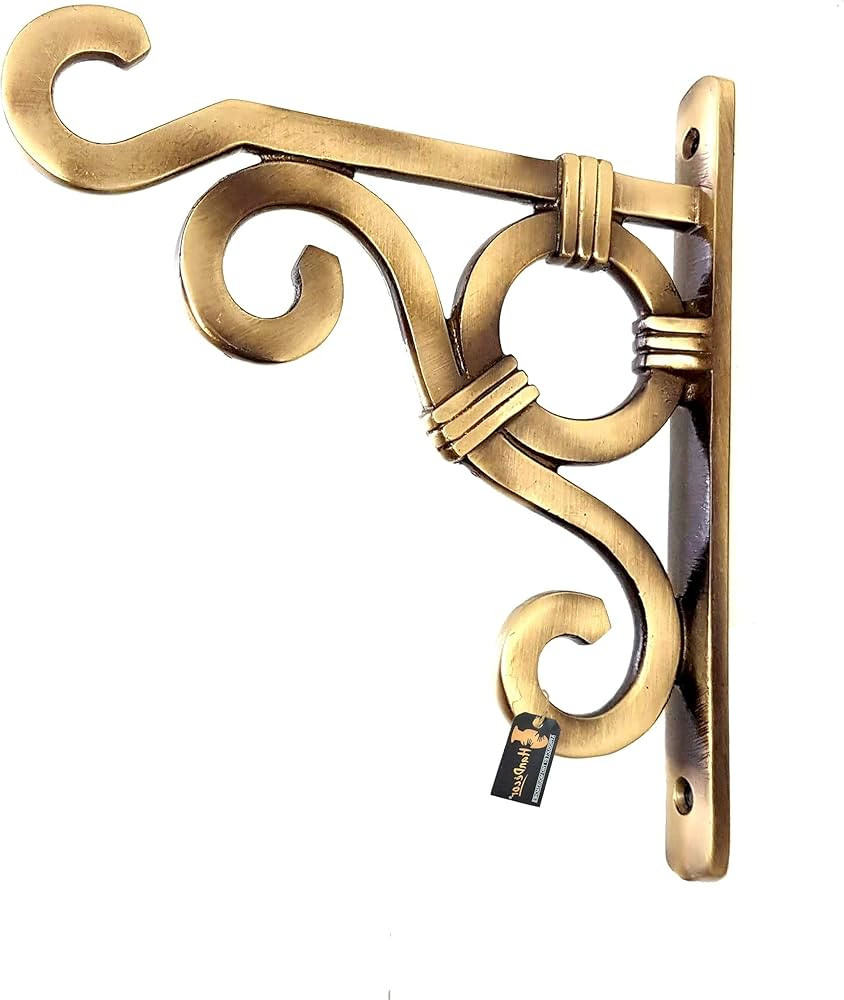 Ethnic Carved Brass Wall Lantern Diya Hanger Planter Hangers, Lanterns Wind Chimes Hanging Basket... | Amazon (US)