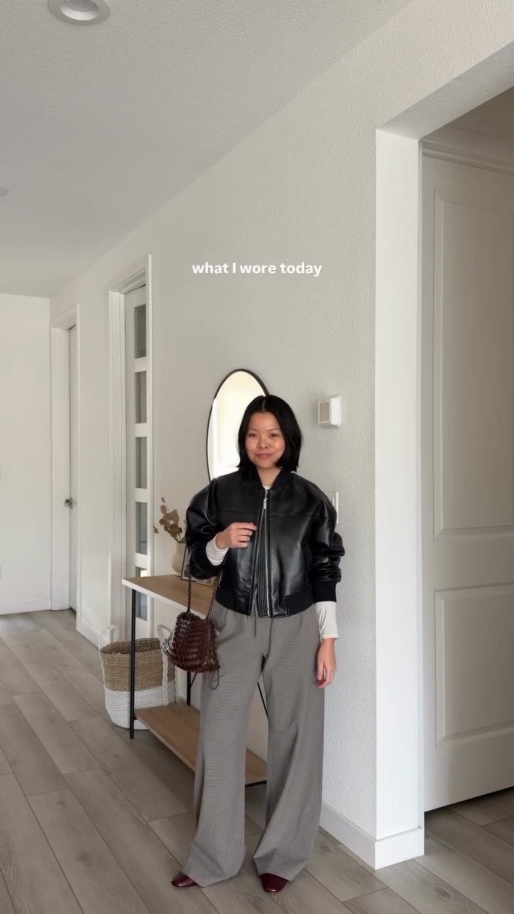 Size S in leather jacket
Size S in pants
@Aritzia @Steve Madden US @Anthropologie 



#LTKootd #LTKPetite #LTKSeasonal