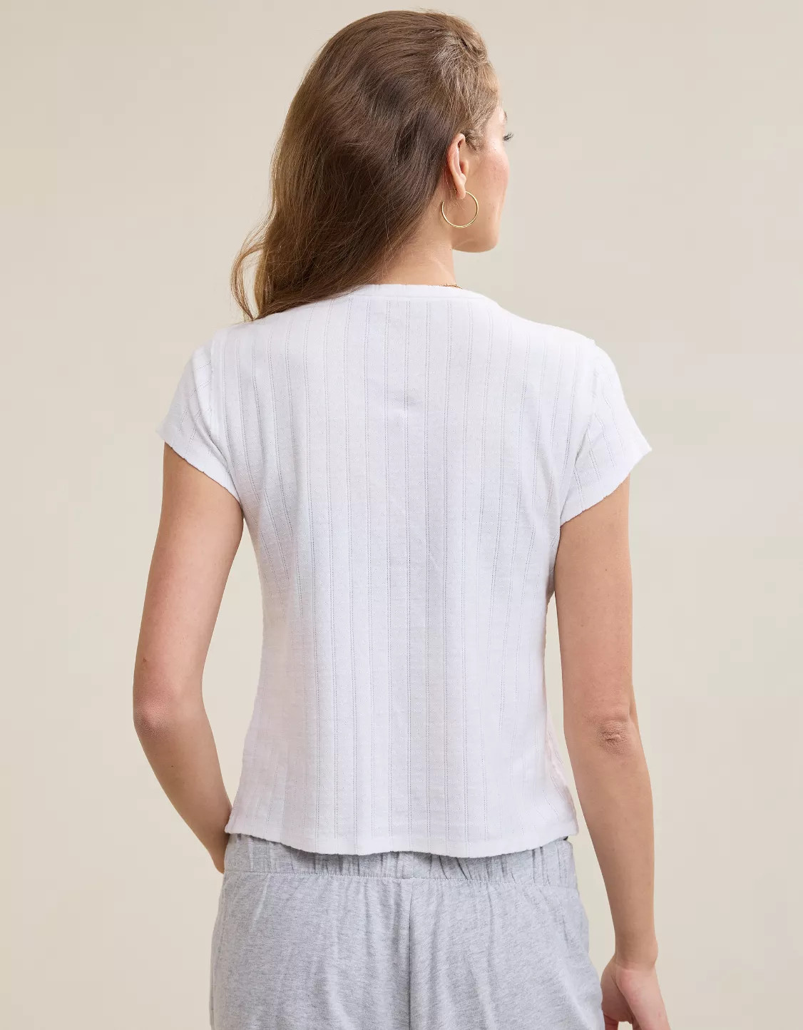 Aerie Pointelle Vintage T-Shirt | American Eagle Outfitters (US & CA)