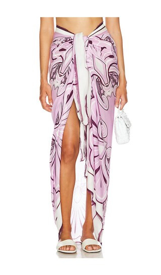 Big Shells Pareo in Lavender Flowers | Revolve Clothing (Global)