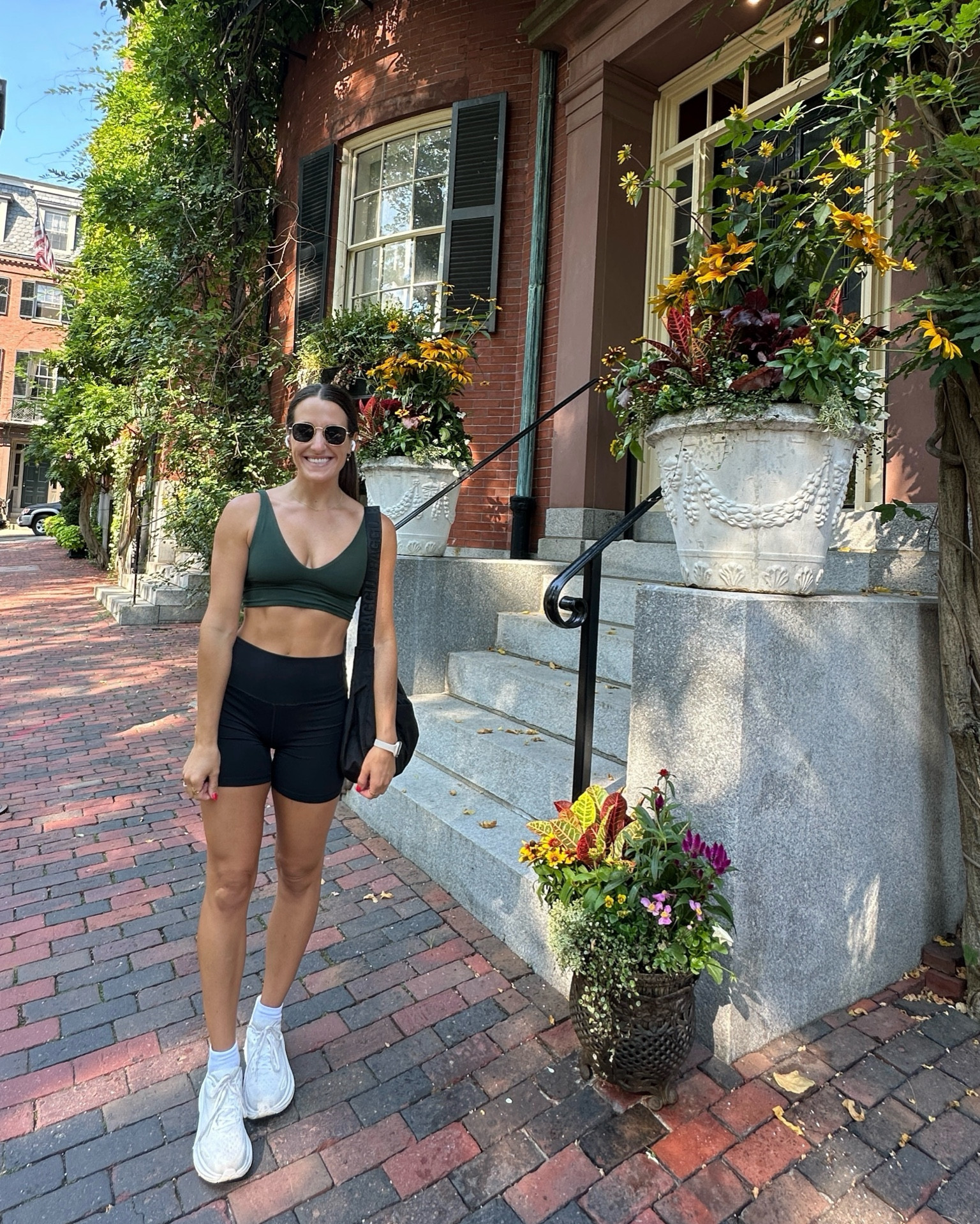 Warm fall day activewear 💚

#LTKFitness #LTKActive