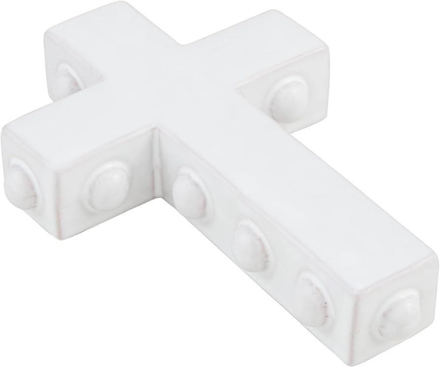 Mud Pie Large Chunky Beaded Cross; 7" x 4 1/2" | Amazon (US)