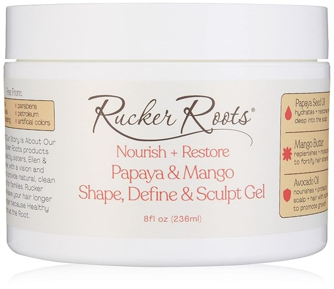 Rucker Roots Nourish + Restore Papaya & Mango Shape, Define & Sculpt Gel | Amazon (US)