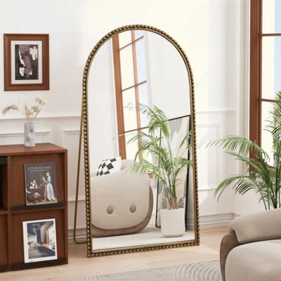 Retro Iron Arch Full Length Mirror with Freestanding Feet | Vintage Decor for Living Room & Bedroom | Wayfair North America