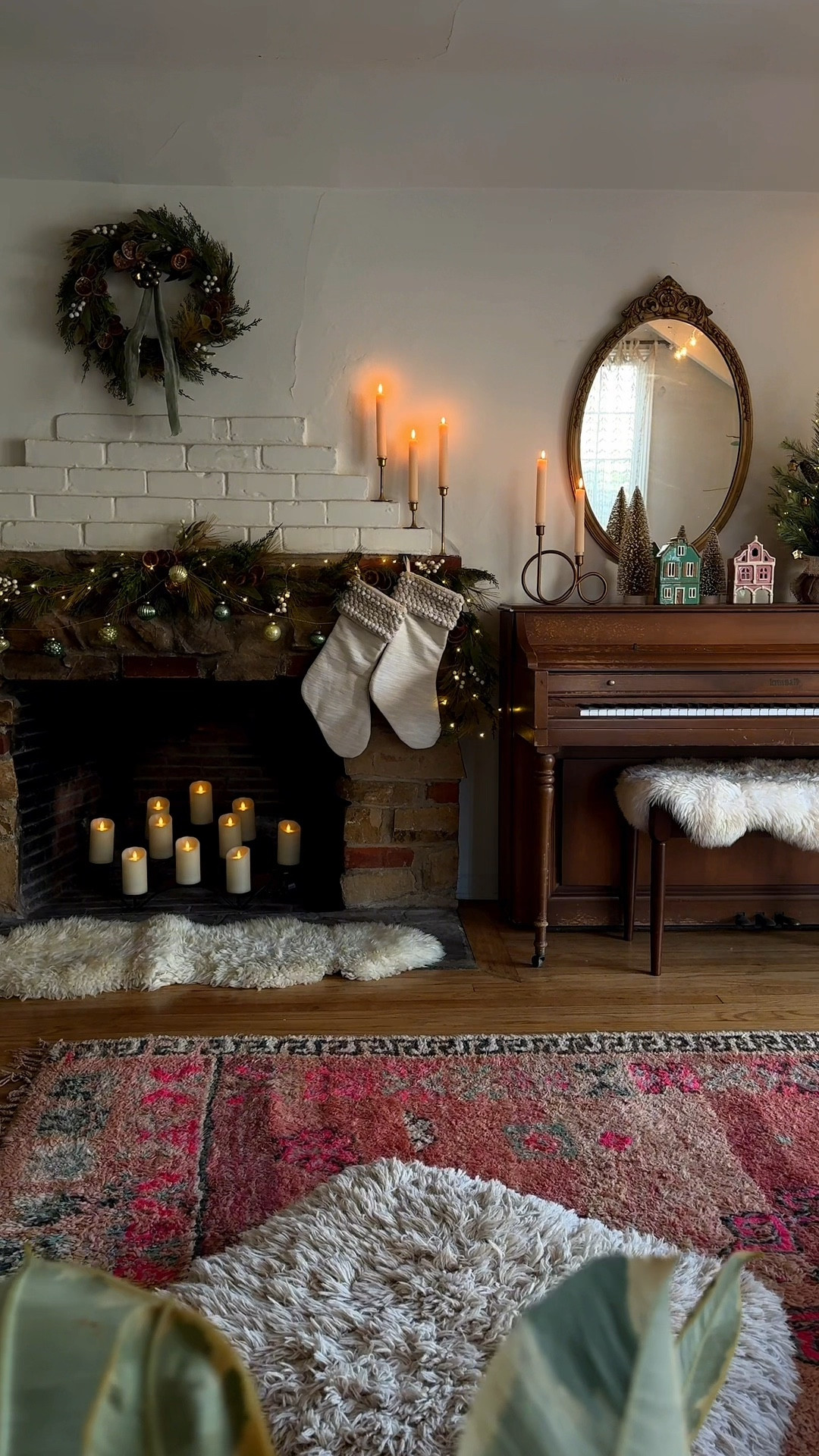 decorating the living room with cozy holiday decor 🎄

#LTKhome #LTKCyberWeek #LTKHoliday