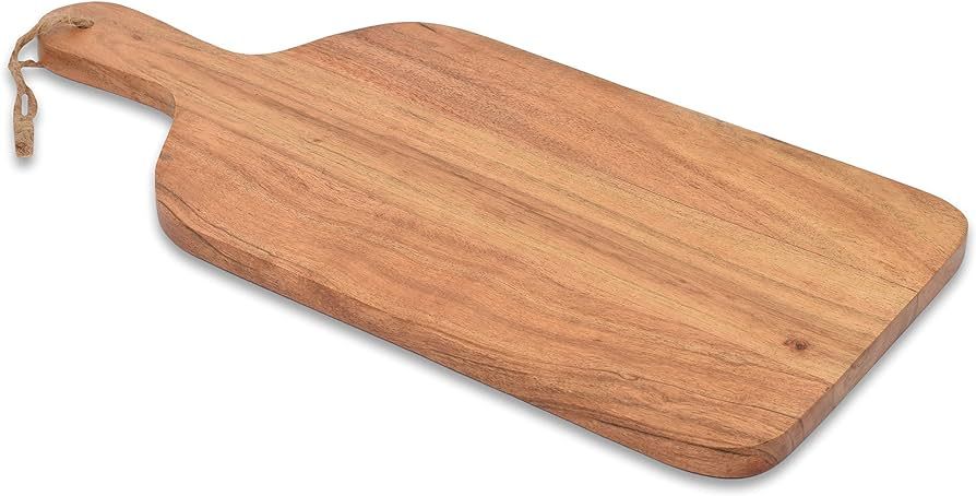 Amazon.com: Samhita Acacia Wood Paddle Cutting Boards with handle for Kitchen, Cheese, and Food S... | Amazon (US)