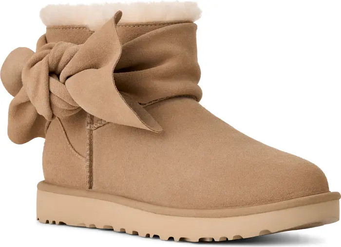 UGG® Classic Mini Bow Genuine Shearling Lined Boot (Women) | Nordstrom | Nordstrom