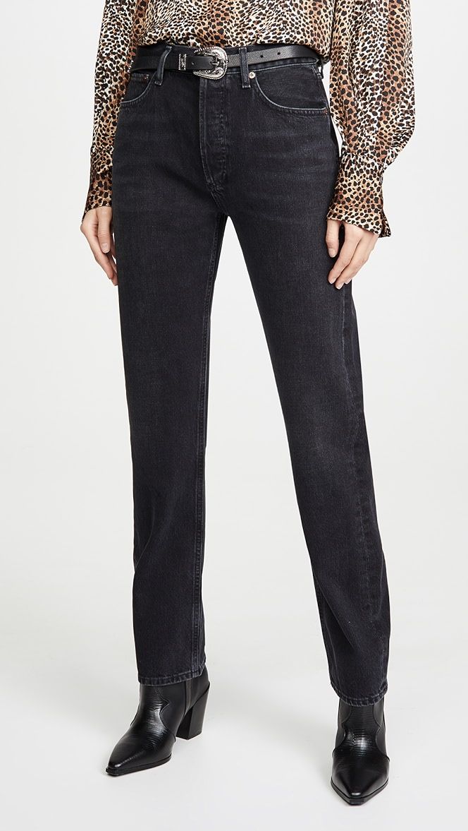 Lana Mid Rise Straight Jeans | Shopbop