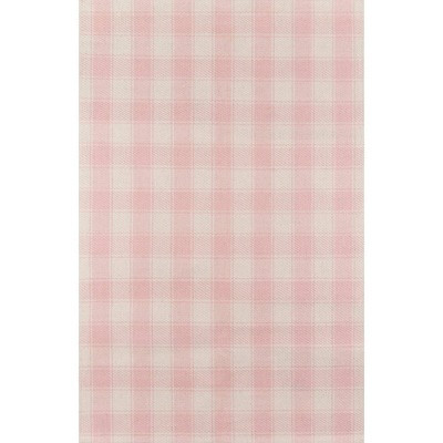 5'x8' Marlborough Charles Hand Woven Wool Area Rug Pink - Erin Gates by Momeni: Modern Plaid, Low Pile, Bedroom Rug | Target
