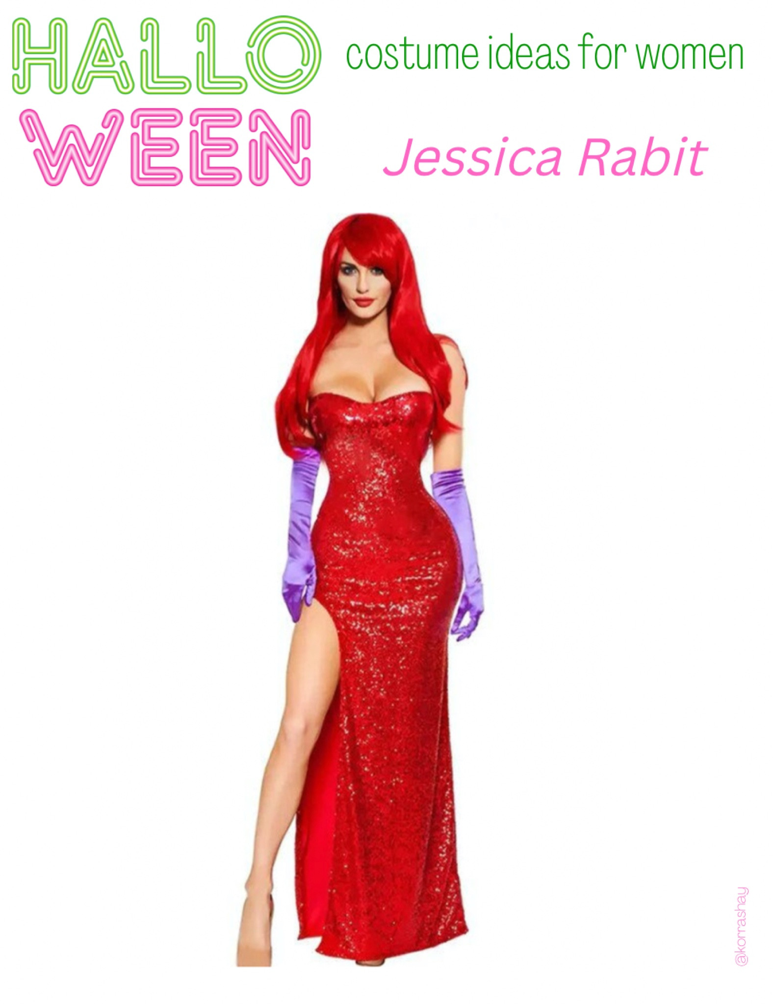 Halloween costume ideas for women: Jessica Rabit

🏷 Halloween ideas, women Halloween costumes, adult Halloween costumes, simple Halloween costumes, funny Halloween costumes

#LTKHalloween #LTKSeasonal #LTKstyletip