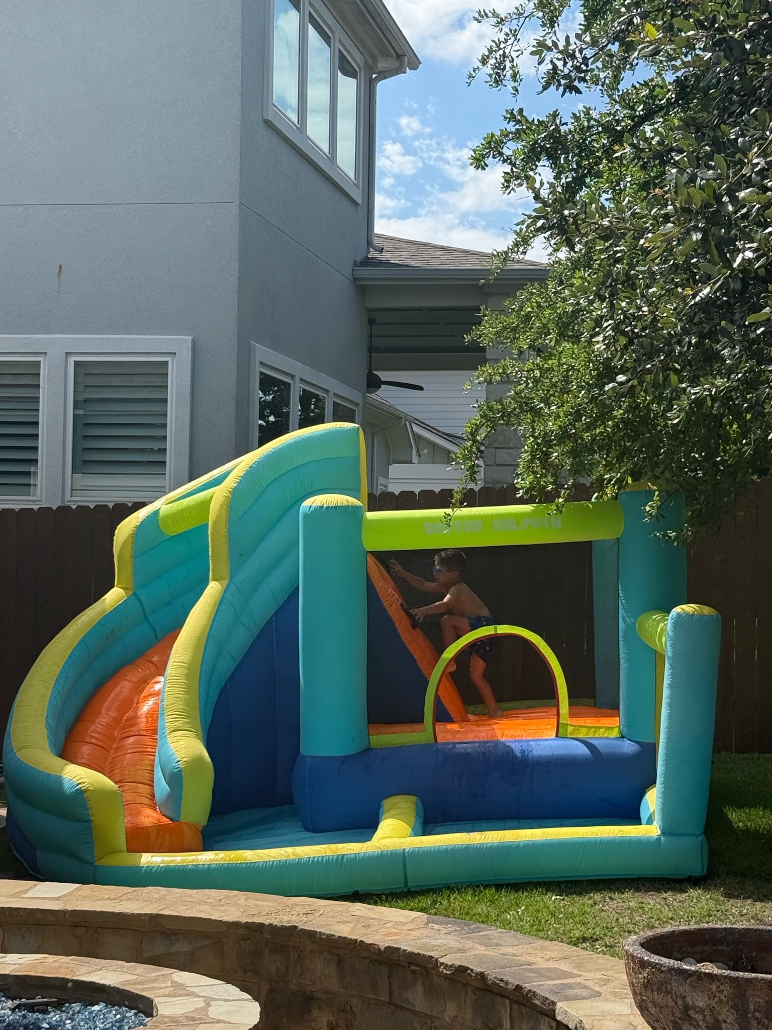Summer bounce house/water slide staple
