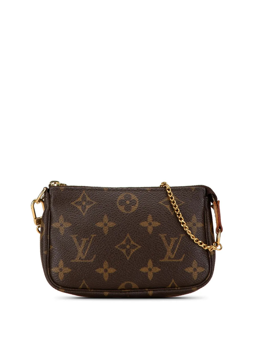 Louis Vuitton Pre-Owned 2005 Monogram Mini Pochette Accessoires handbag - Brown | Farfetch Global