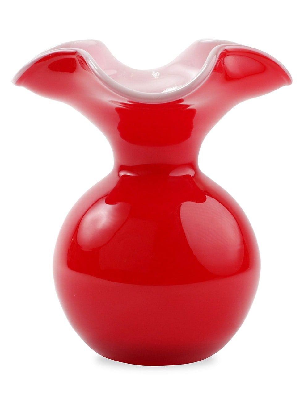 Hibiscus Glass Small Fluted Vase | Saks Fifth Avenue