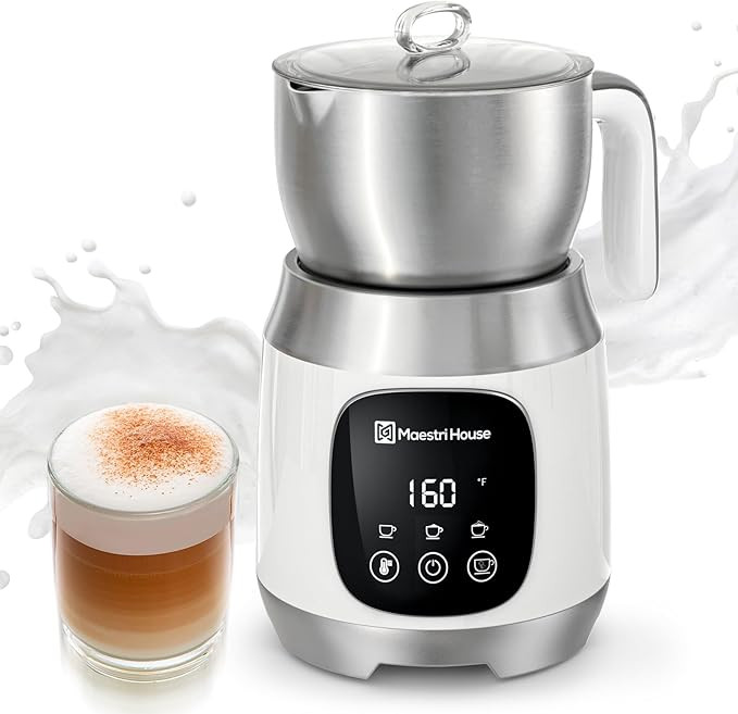 Maestri House Milk Frother, Variable Temp and Froth Thickness DualFro 600 Milk Frother Steamer, 2... | Amazon (US)
