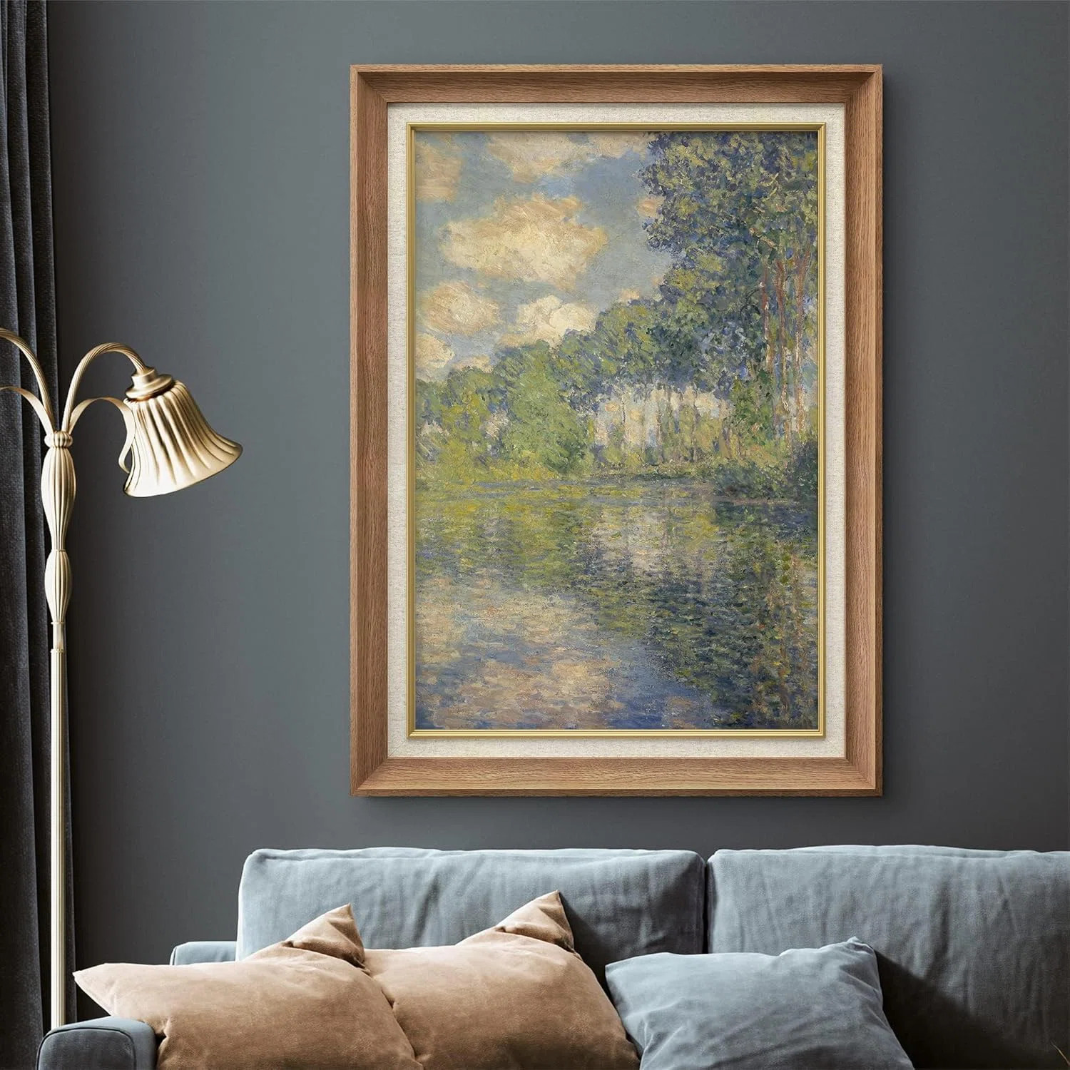 Poplar Trees on the Epte by Claude Monet - Picture Frame Painting on Canvas | Wayfair North America