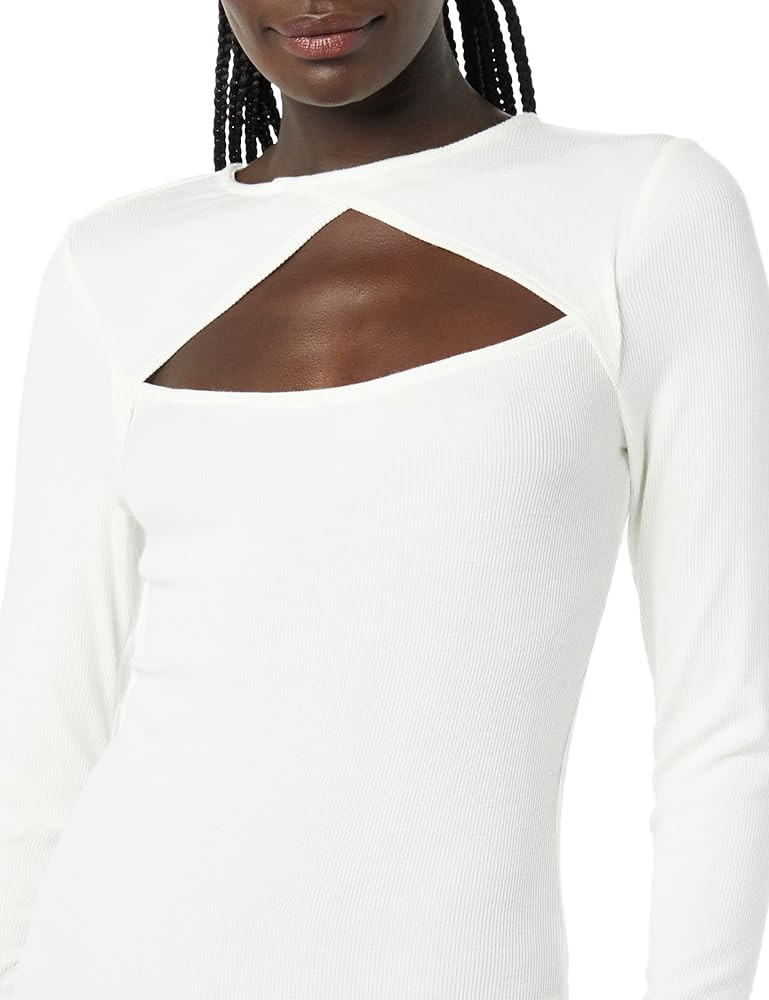 Amazon Essentials Women's Fine Rib Long Sleeve Cutout Bodysuit (Previously Daily Ritual) | Amazon (US)