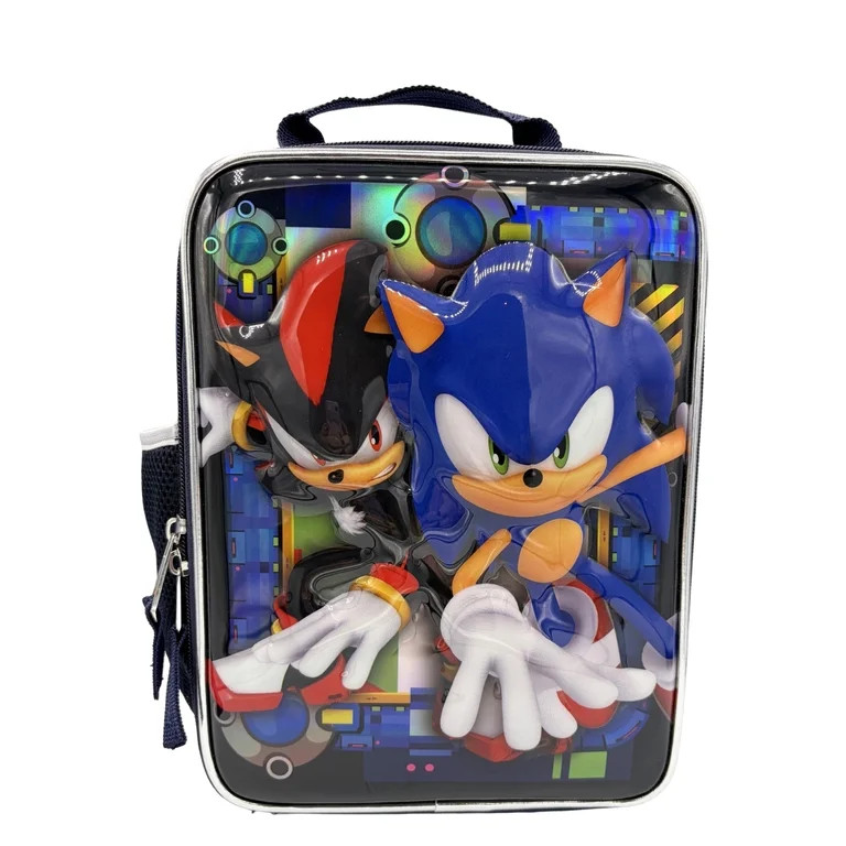 Sonic the Hedgehog Game On Reusable Insulated Lunch Bag with Front Pocket | Walmart (US)