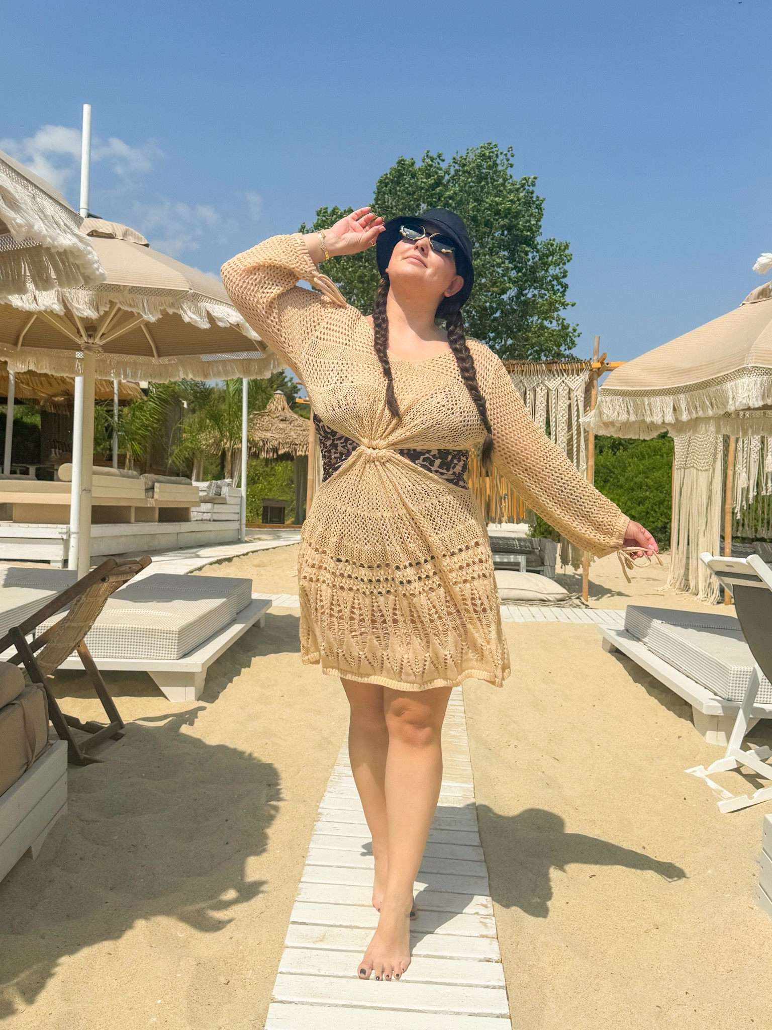 Beach days 
One piece swimsuit and coverup 

#LTKfindsunder50 #LTKplussize #LTKstyletip