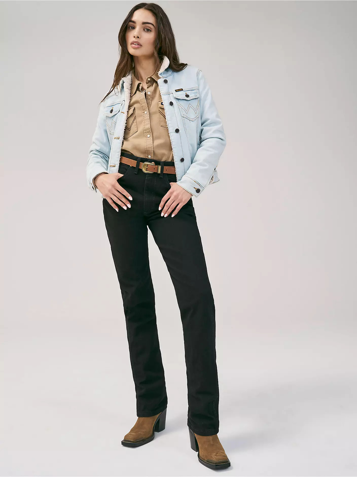 Women's Wrangler® Cowboy Cut® Slim Fit Jean in Black | Wrangler