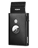 YESIIW Airtag Wallet For Men - Smart Wallet For Men,Leather Smart Air Tag Wallet With Banknote Compa | Amazon (US)