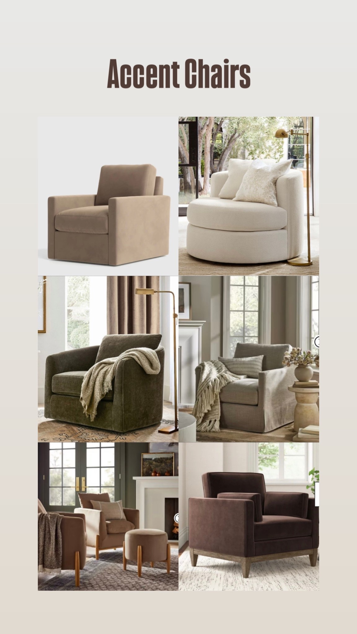 Accent chairs I am loving! 

Neutrals 
Brown 
Furniture
Living room
Home 
Bedroom 
Interior design 


#LTKU #LTKSaleAlert #LTKHome
