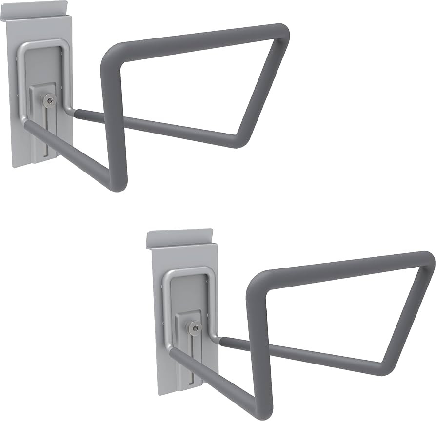 Crownwall Slat Wall Storage Organizer, Heavy Duty Steel Locking Loop Hook for Hanging Hoses, Cord... | Amazon (US)