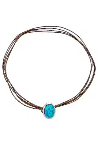 Rodeo Choker in Turquoise | Revolve Clothing (Global)