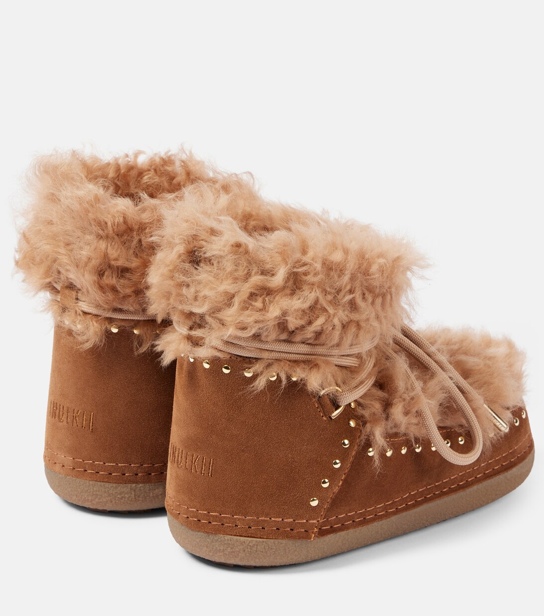 Long Curly shearling and suede snow boots | Mytheresa (US/CA)