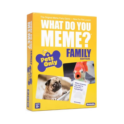 What Do You Meme? Family Pets Only Edition Card Game: Creative Thinking Party Game for 3+ Players... | Target