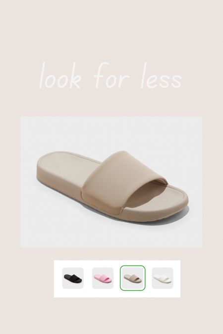 These slides are a true look for less & I can’t wait to pick them up today 

#LTKfindsunder50 #LTKstyletip #LTKshoecrush