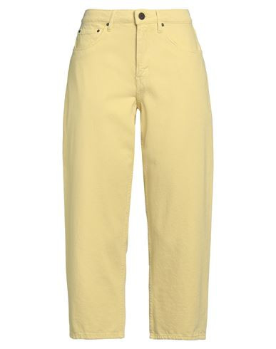 American Vintage Woman Jeans Yellow Size 25 Cotton, Organic cotton, Recycled cotton | YOOX (US)