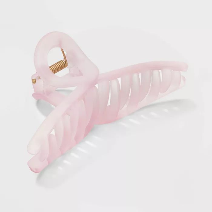 Frosted Loop Claw Clip - A New Day™ Pink | Target