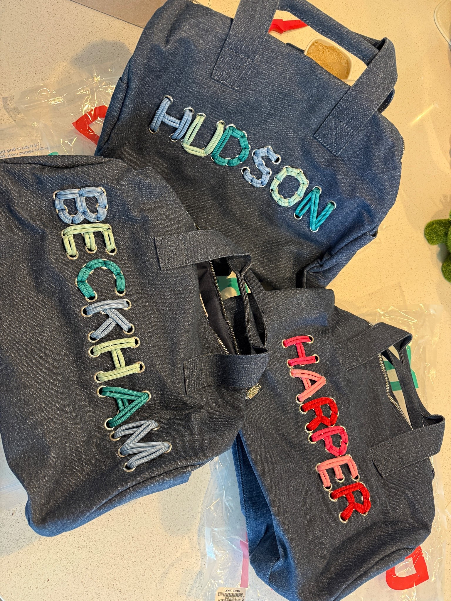 Kids duffle bags with personalization 