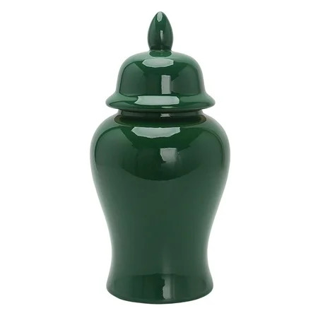 Oriental Style Ceramic Ginger Jar Table Green Plant Pot Home Decorations Bedroom | Walmart (US)
