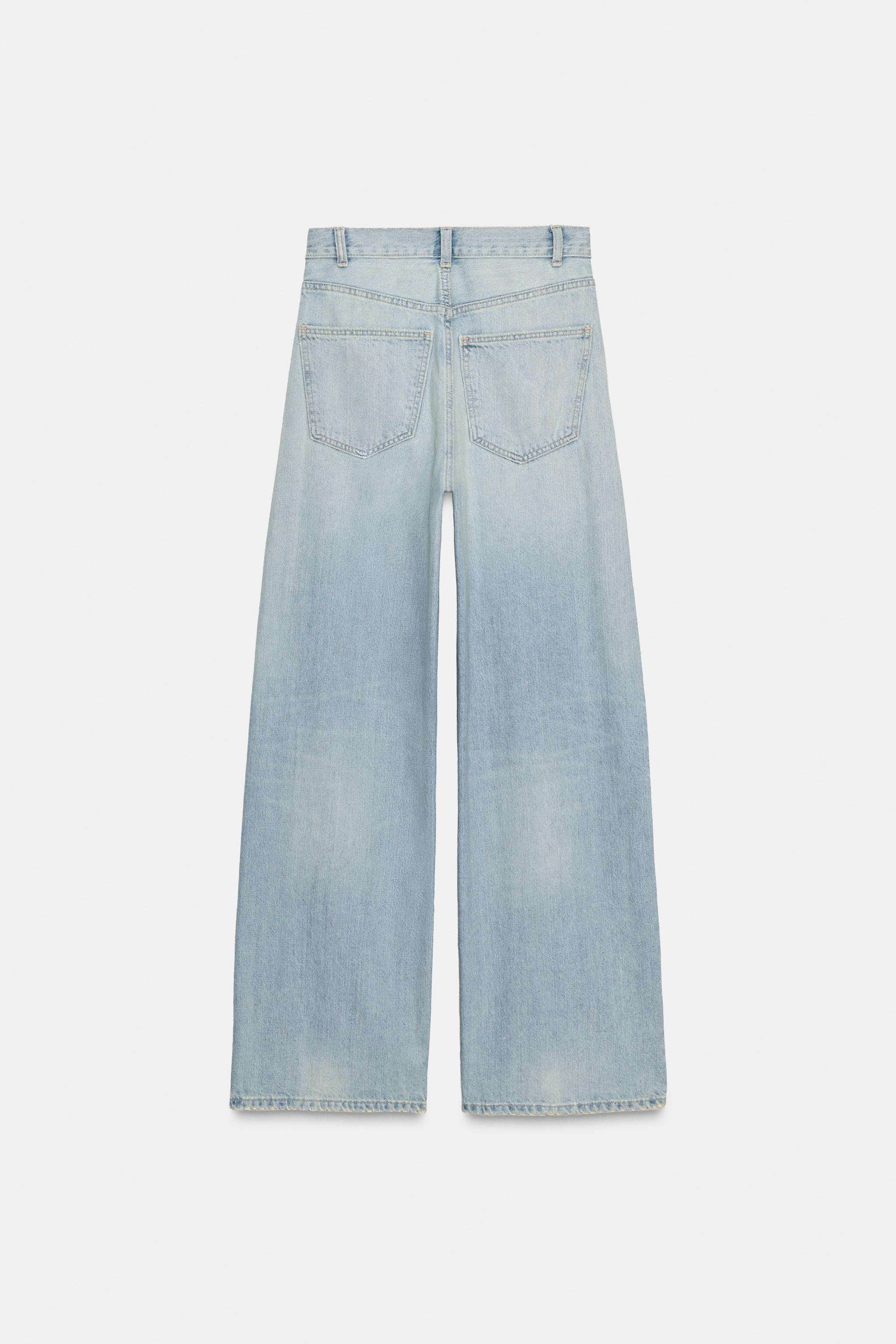 TRF EXTRA WIDE-LEG HIGH-WAIST JEANS | Zara UK