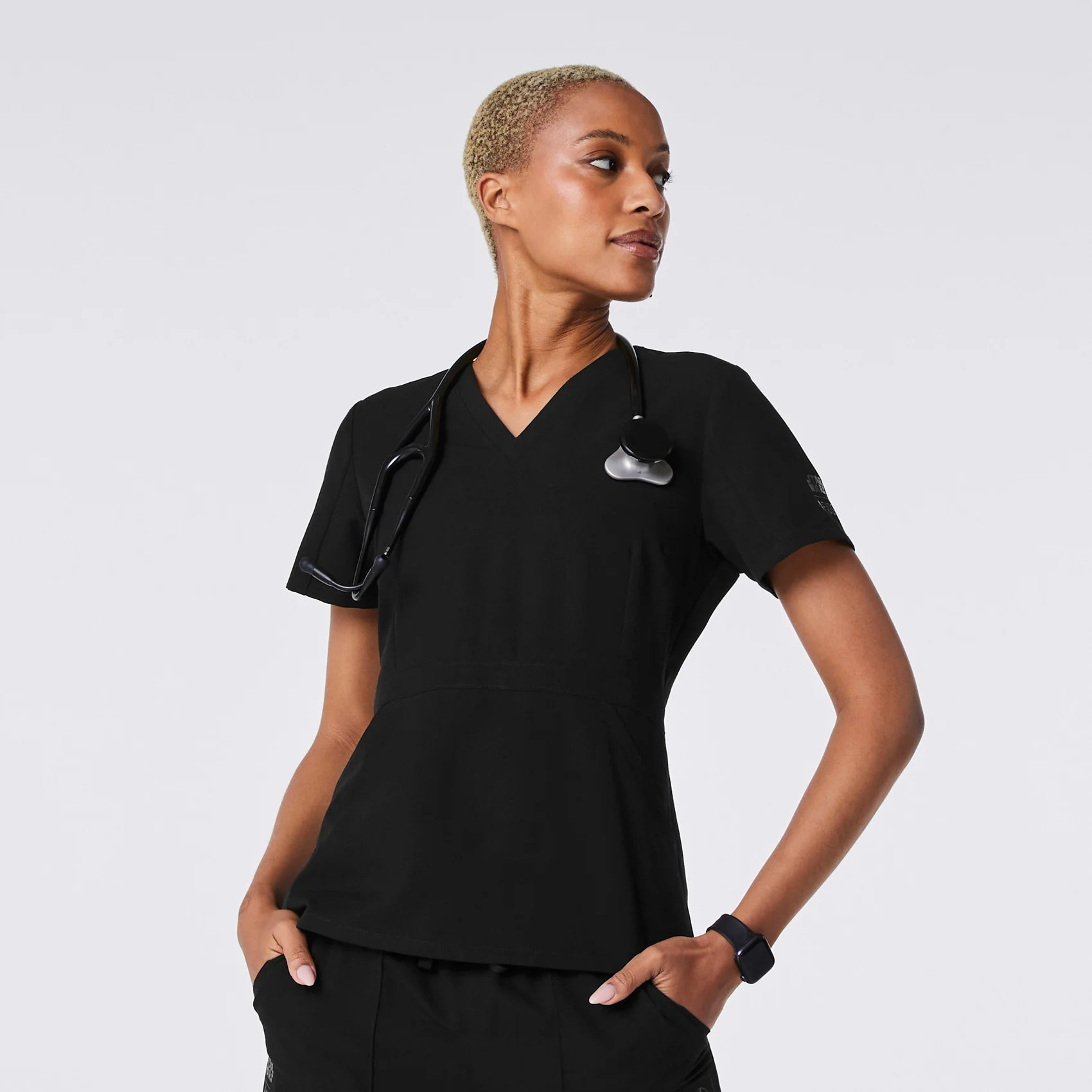 Womens STAR WARS V-Neck Scrub Top™ - Darth Vader Black · FIGS | FIGS