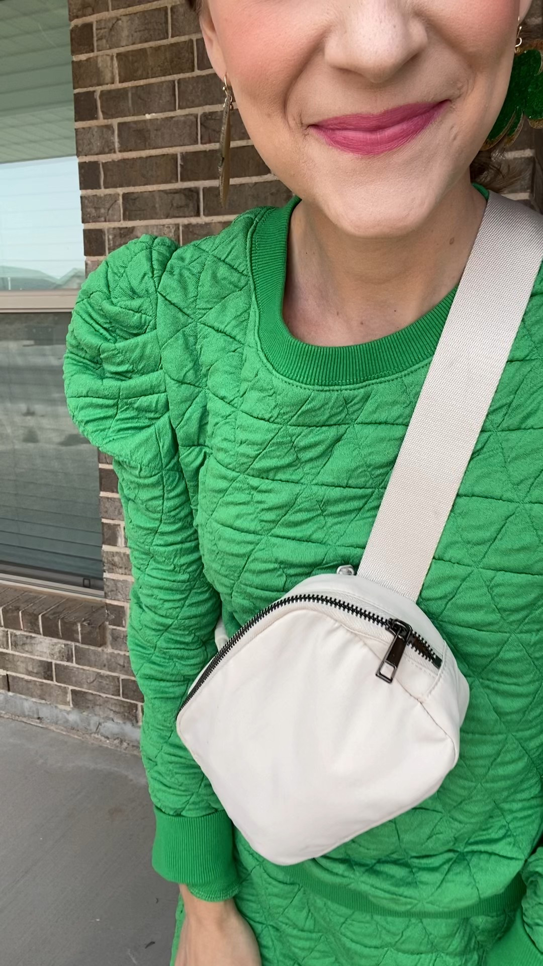 Outfit of the day featuring the cutest two piece Amazon set 💚 ☘️  

#LTKSeasonal #LTKFindsUnder50