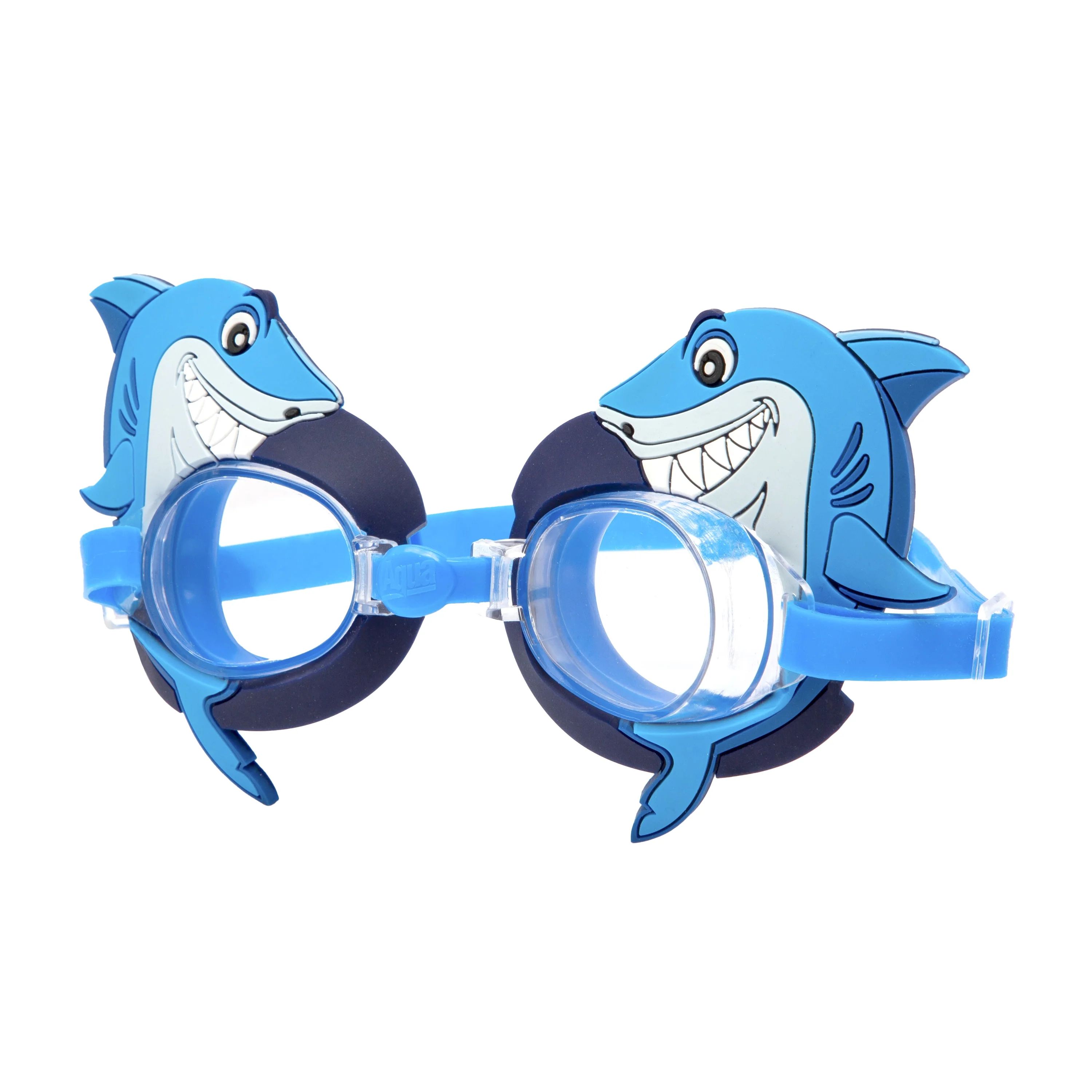 Eye Pop Swim Goggle for Children 6 Years and Up, Blue Shark, Unisex | Walmart (US)