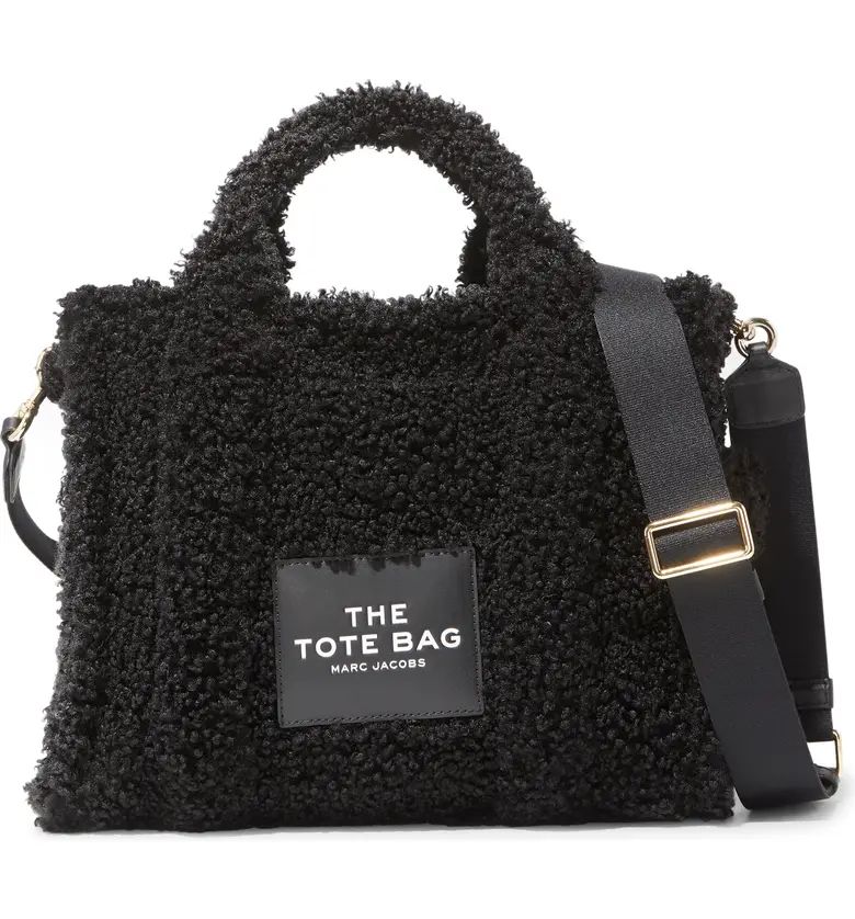 Small Faux Shearling Traveler Tote Bag | Nordstrom