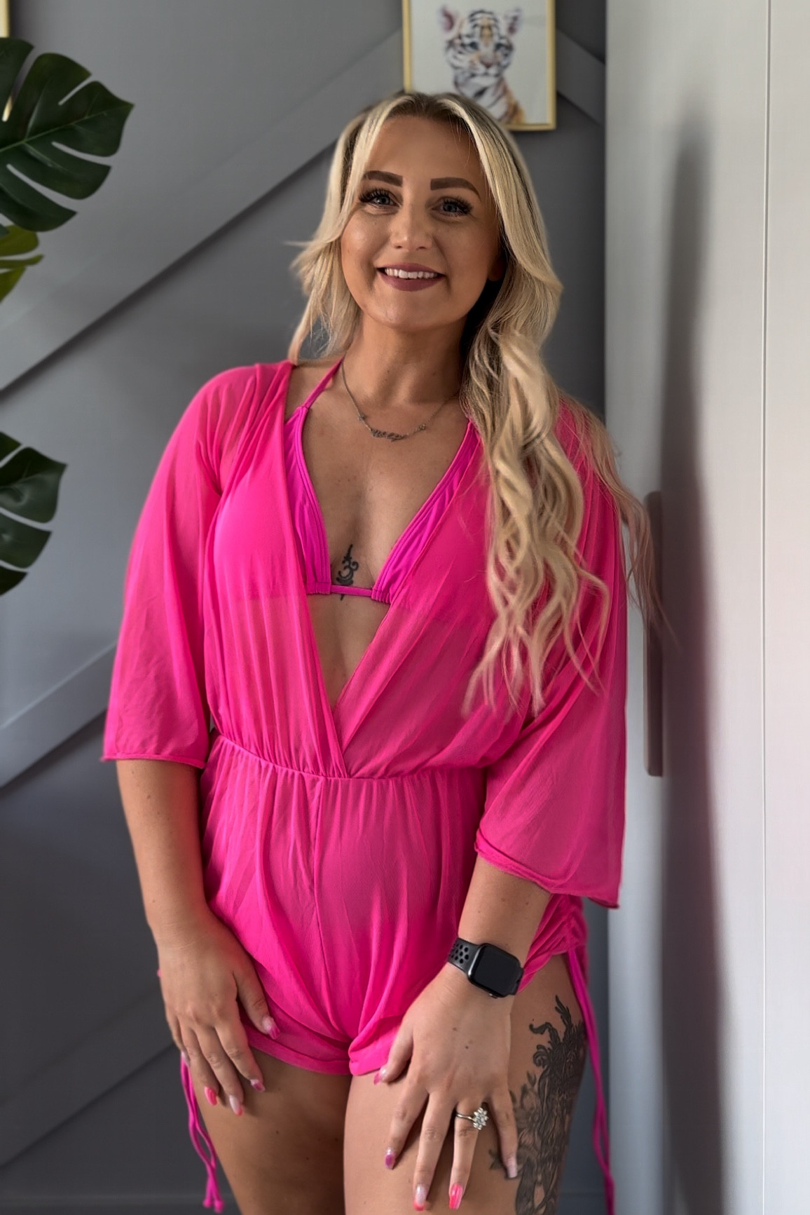 Beach Please 🏖️ 

Wearing a size Large #swimwear #postpartumbody #5monthspostpartum #coverup #swim 

#LTKuk #LTKsummer #LTKswimwear