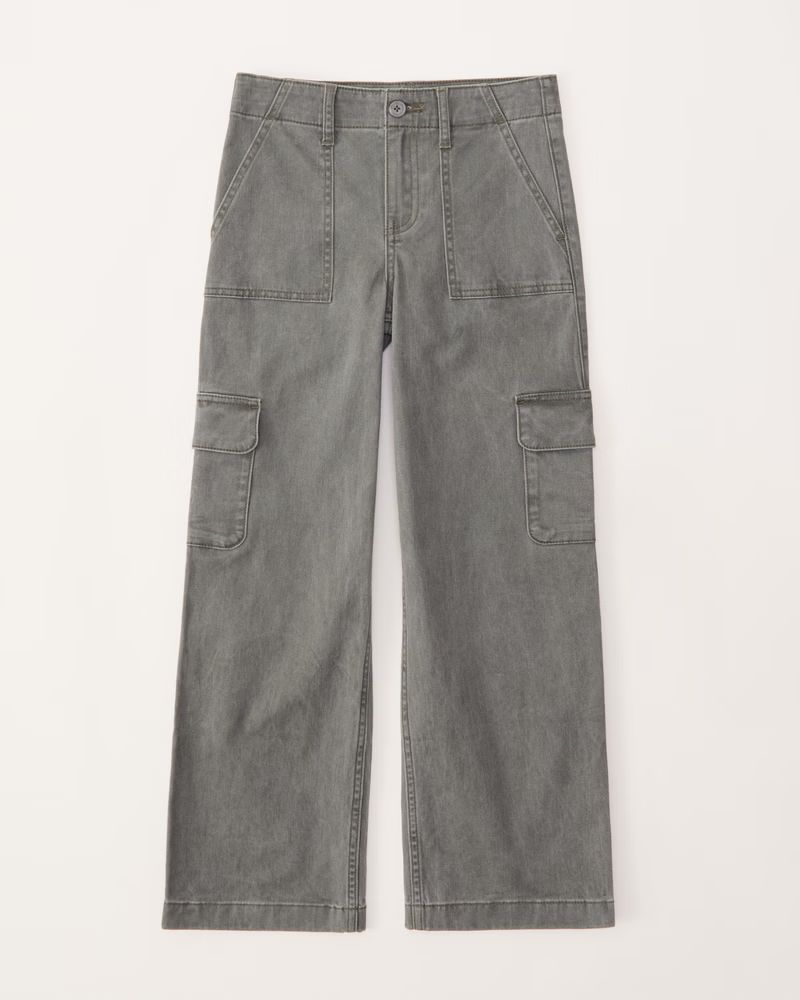 wide leg cargo pants | Abercrombie & Fitch (US)