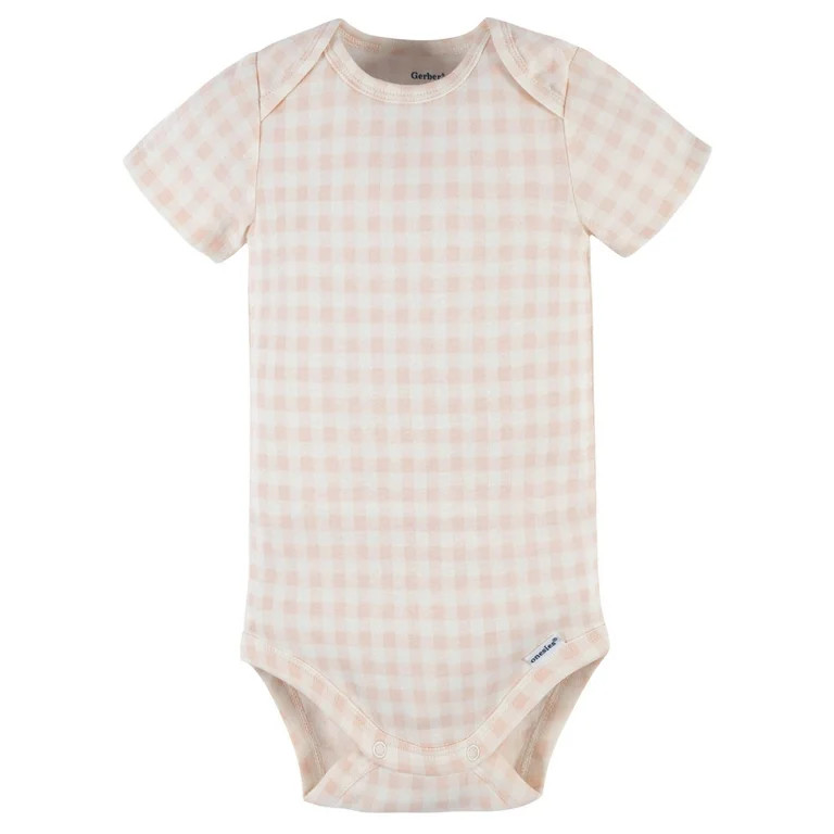 Modern Moments by Gerber Baby Girl Short Sleeve Onesies® Bodysuit, Newborn - 12 Months | Walmart (US)