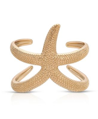 18k Gold Plated Starfish Arm Cuff Bracelet | Macy's