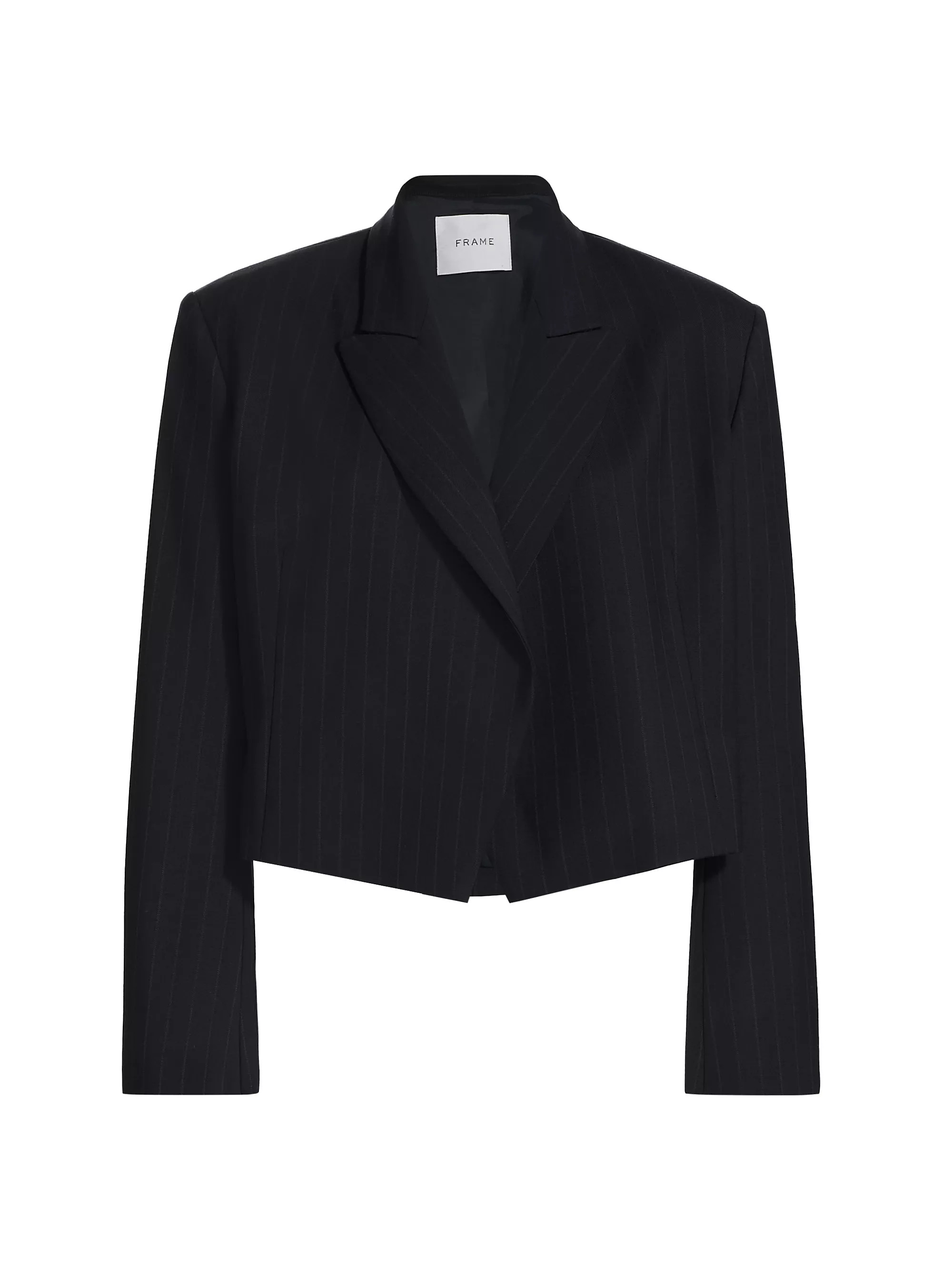 Cropped Pinstriped Blazer | Saks Fifth Avenue