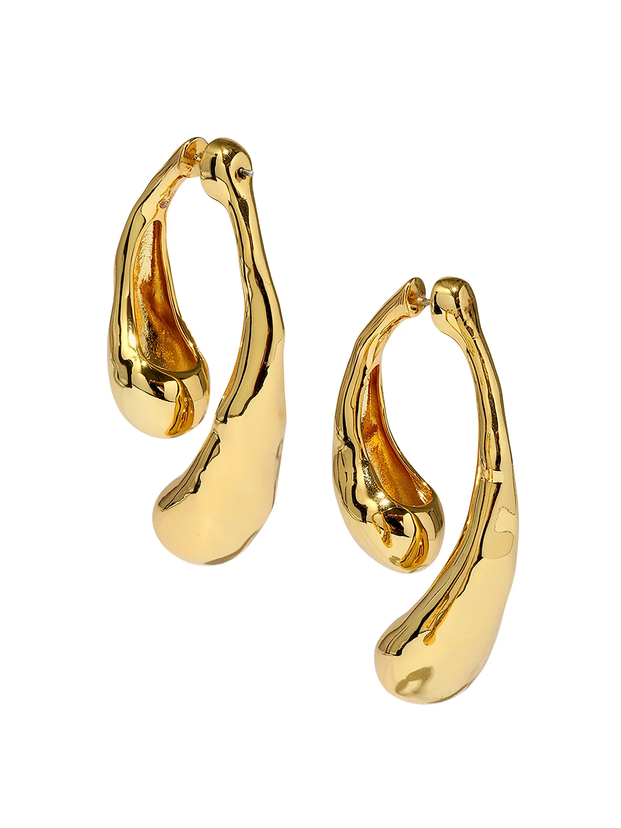 Molten 14K-Gold-Plated Drop Earrings | Saks Fifth Avenue