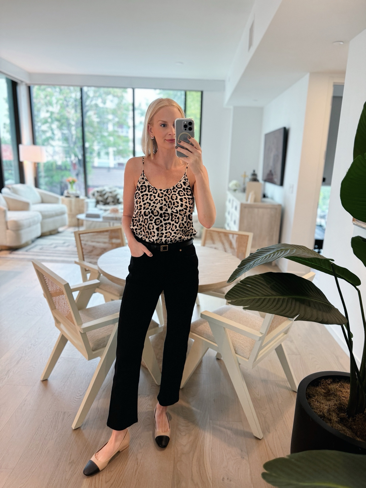 Today’s look! Now that Labor Day has come and gone, I’m onto a fall color palette 🖤 everything I’m wearing is old! Belt is Givenchy. 

#LTKStyleTip